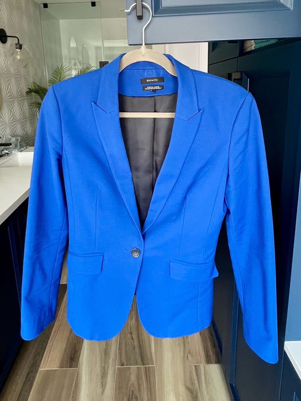 RW&CO. Royal Blue Single-Button Women's Blazer